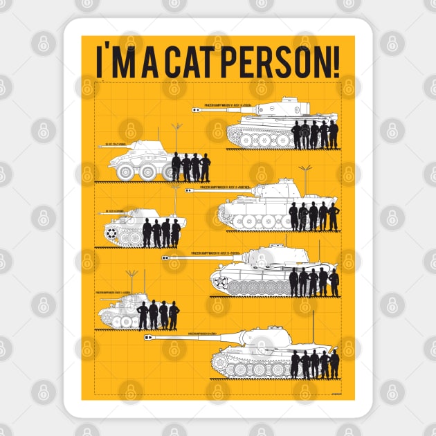 Im a cat person (7 German steel cats) Magnet by FAawRay